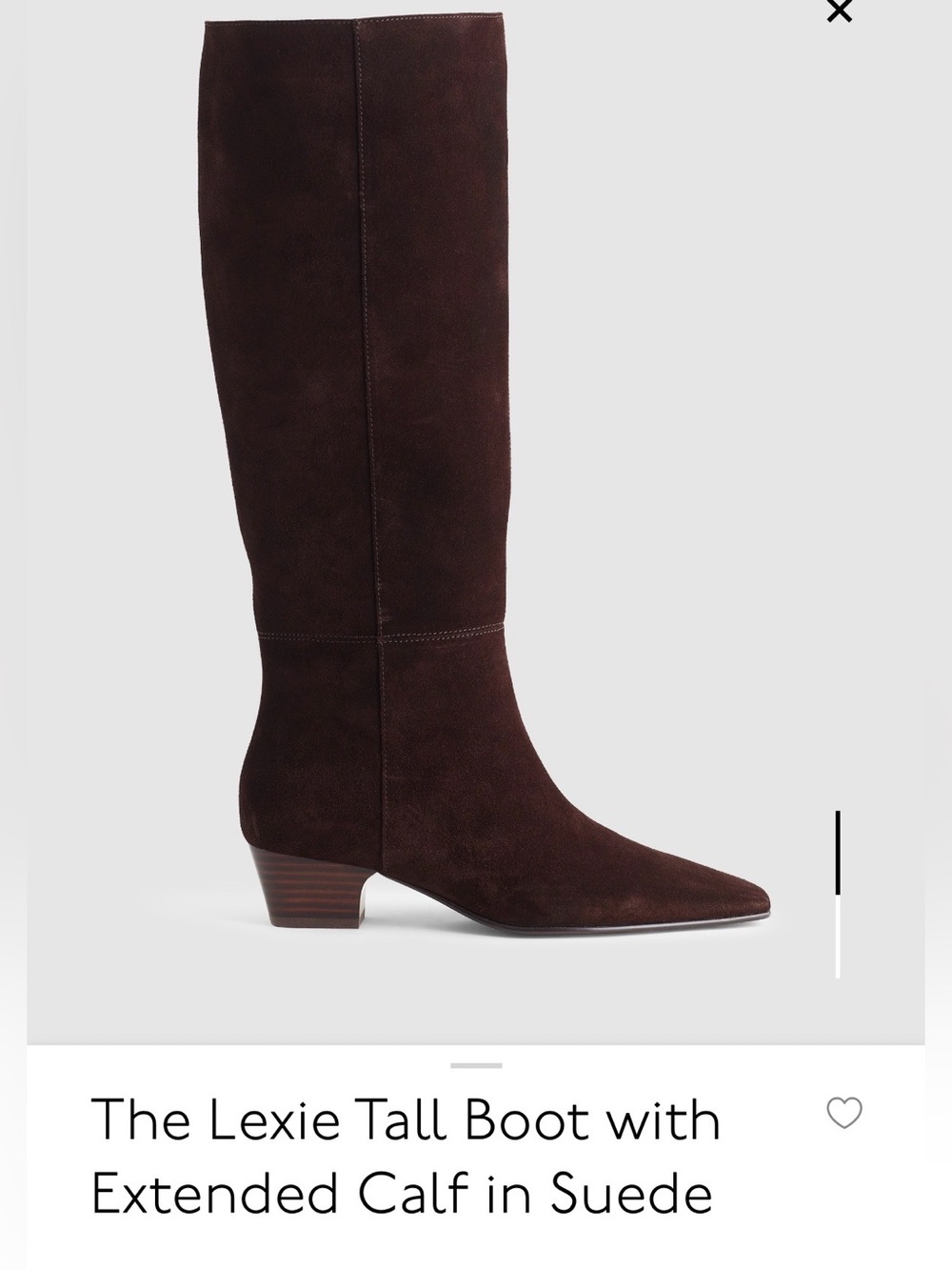 Madewell Brown Suede Heeled Boots - Extended Calf